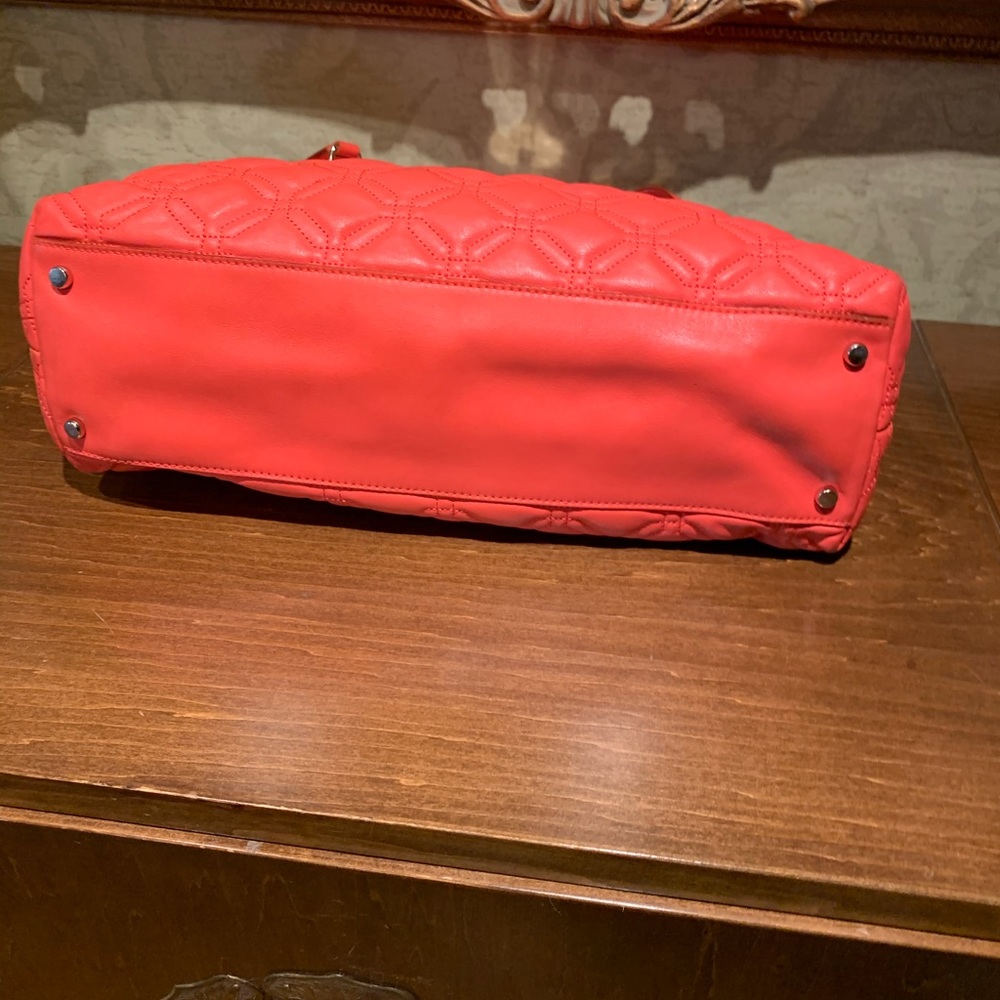 Kate Spade Quilted Aston Court Coral Leather&Chain - Picture 11 of 15